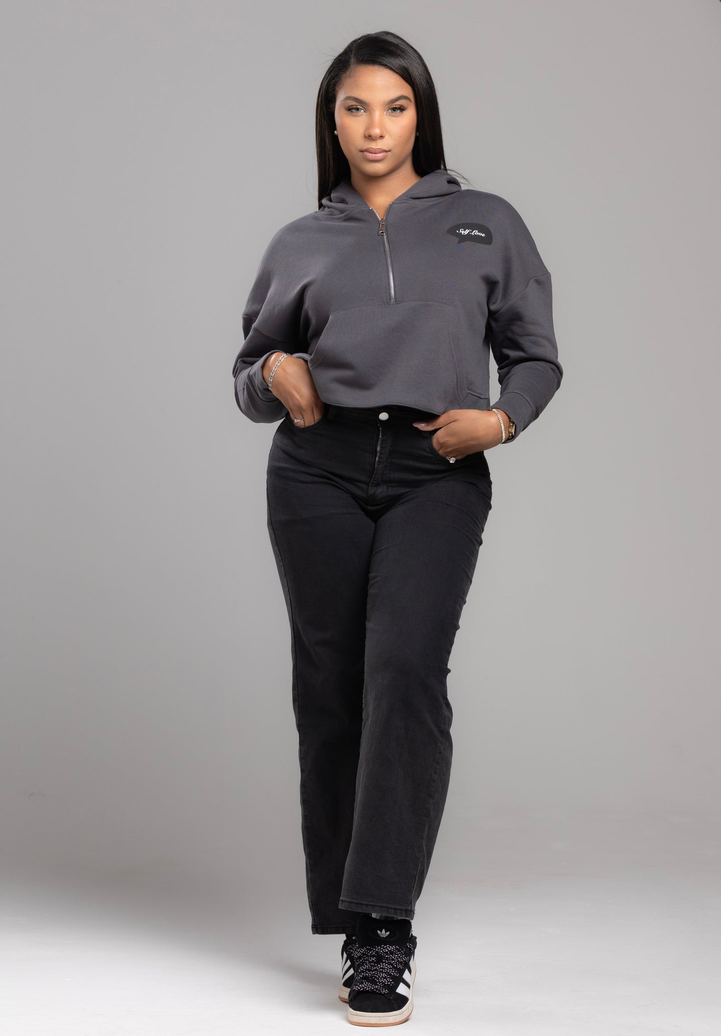 Self Love” Hoodie – Empowerment Grey Edition