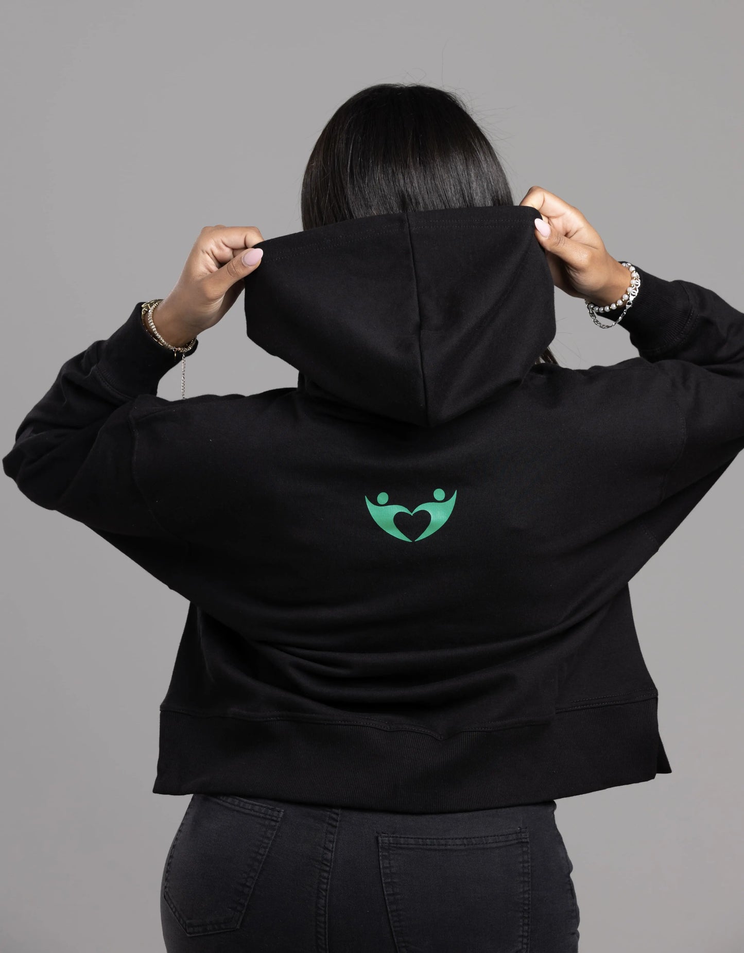 Strength Through Support” Hoodie – Teal Edition