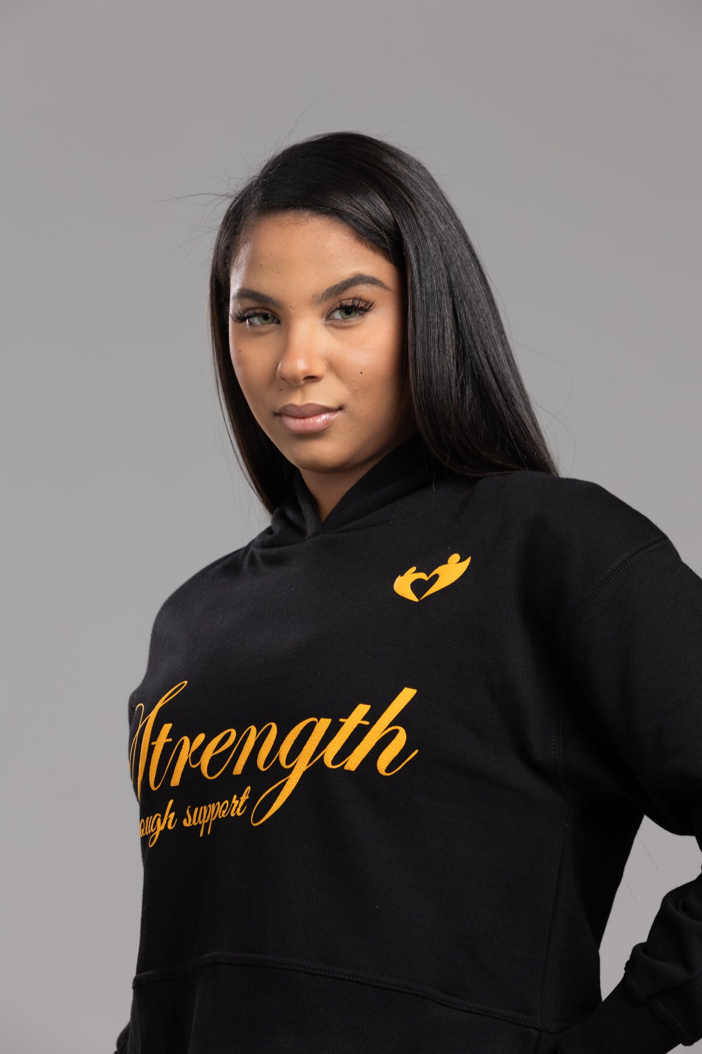 Strength Through Support” Hoodie – We Hold A Hand Edition