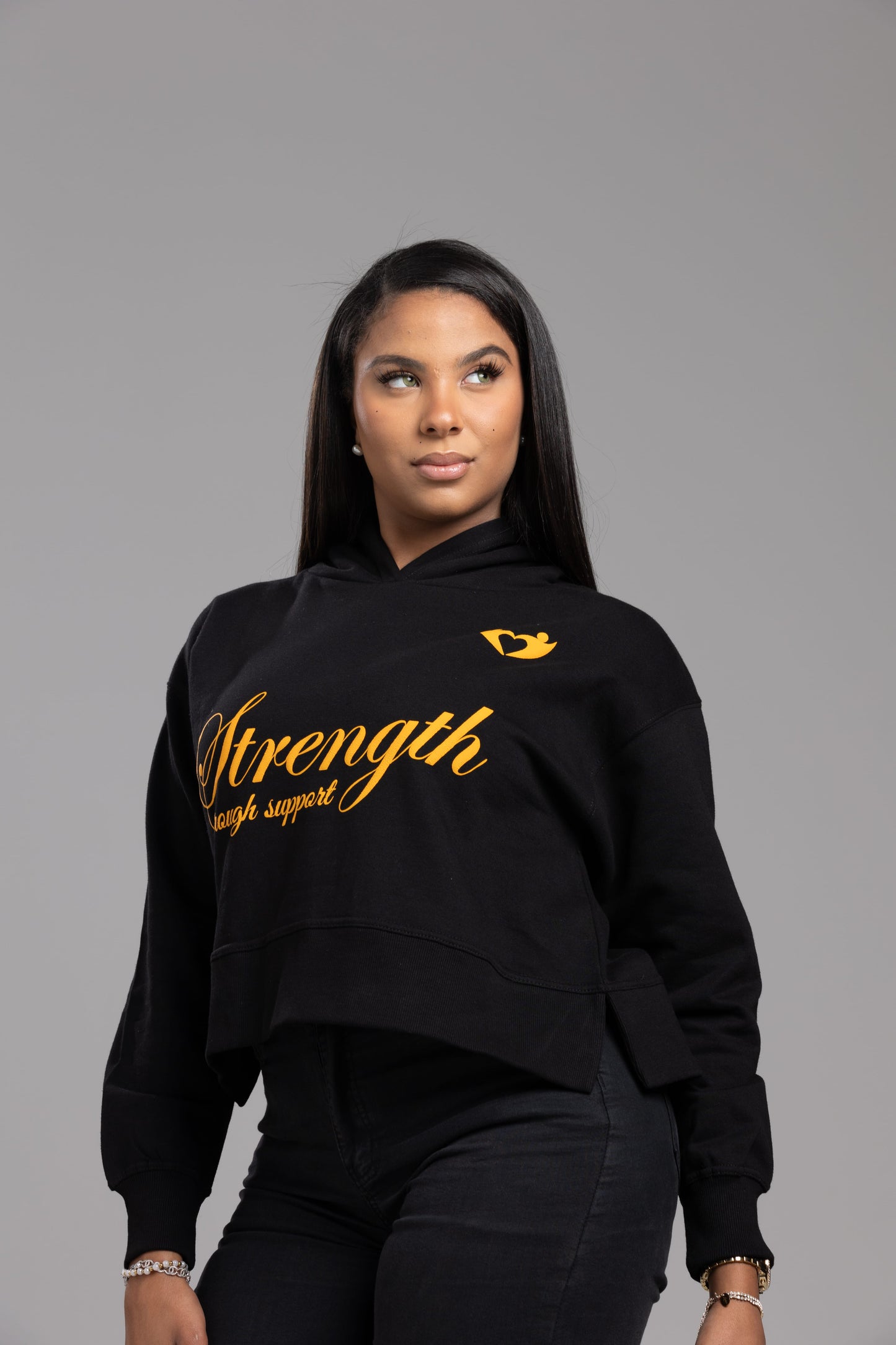 Strength Through Support” Hoodie – We Hold A Hand Edition