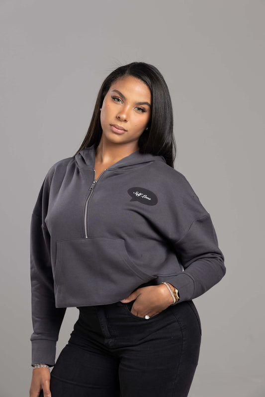 Self Love” Hoodie – Empowerment Grey Edition