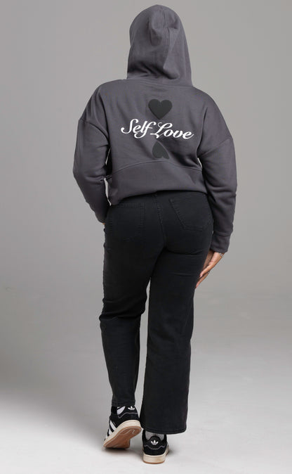 Self Love” Hoodie – Empowerment Grey Edition