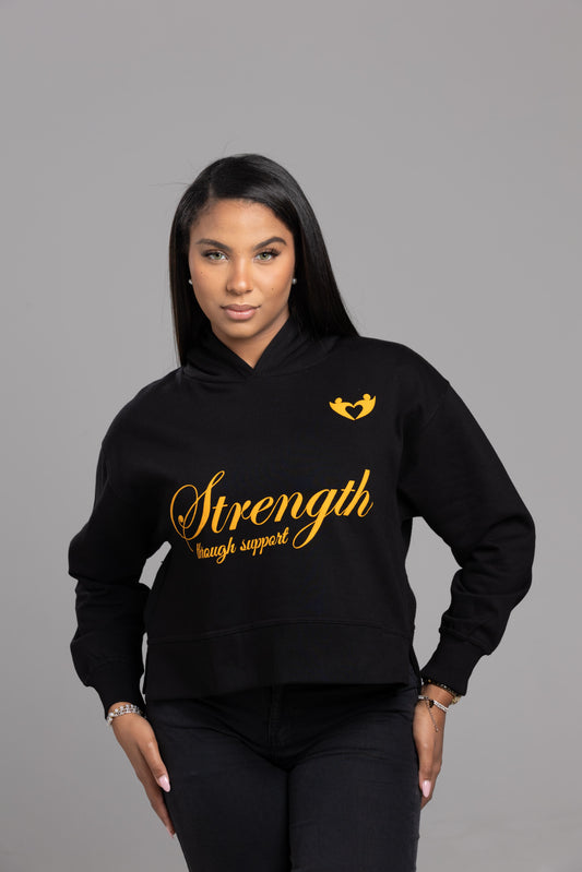 Strength Through Support” Hoodie – We Hold A Hand Edition
