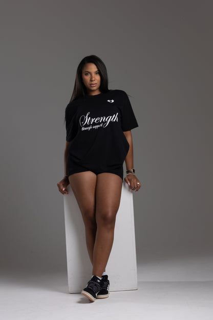Strength Through Support” T-Shirt – We Hold A Hand Edition