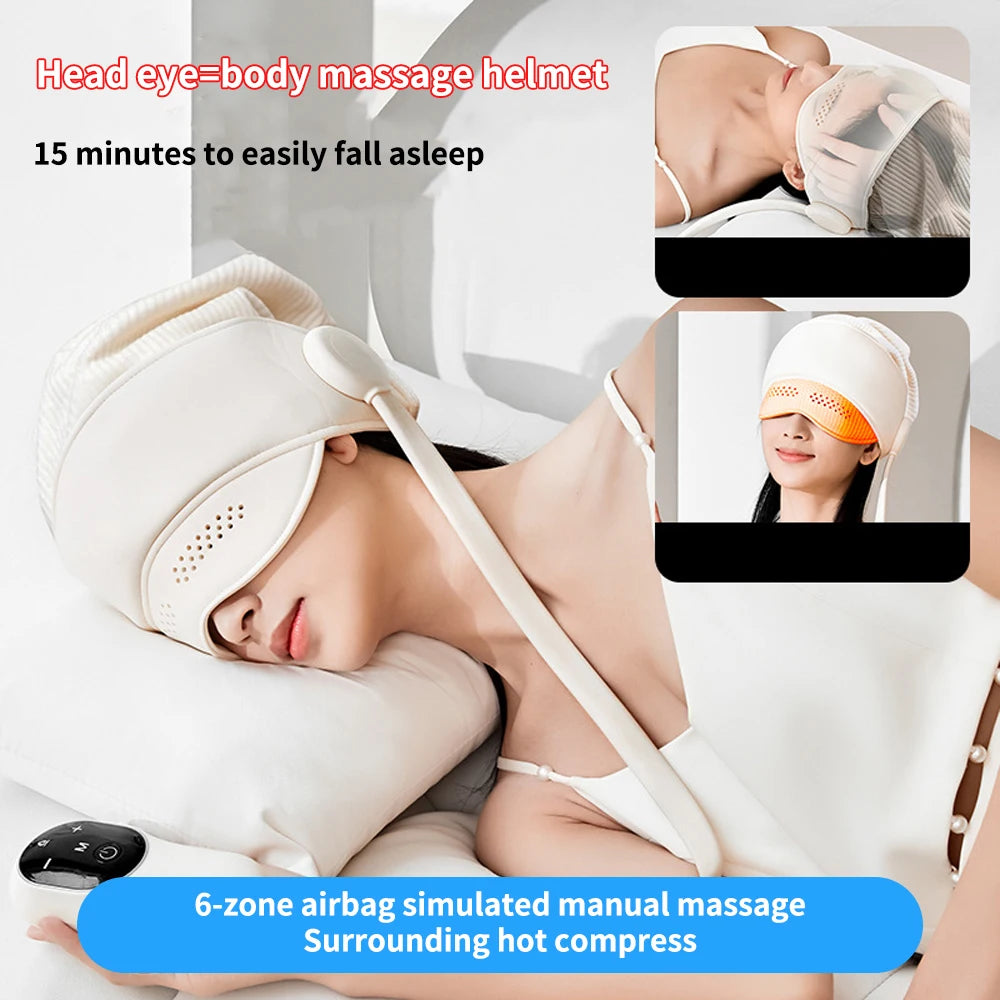 Electric Migraine Relief Cap &amp; Eye Massager