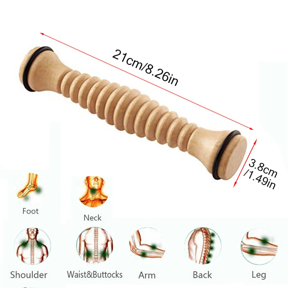 Wooden Foot Roller Massager