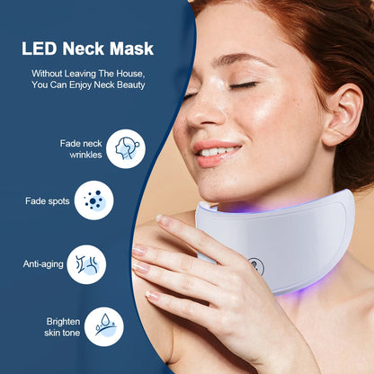 7-Color LED Facial Mask with Neck