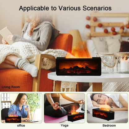 Flame Aroma Diffuser – Stress Relief & Relaxation with Aromatherapy