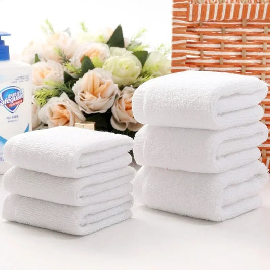 White Cotton Face &amp; Hand Towels