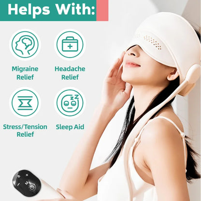 Electric Migraine Relief Cap &amp; Eye Massager