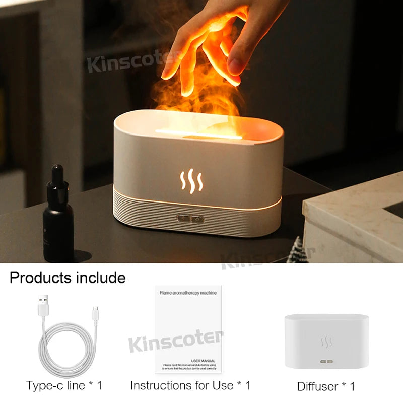 Flame Effect Aromatherapy Diffuser