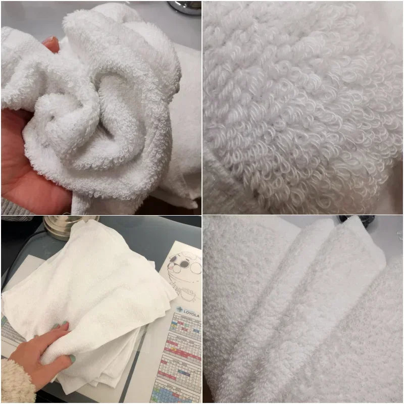 White Cotton Face &amp; Hand Towels