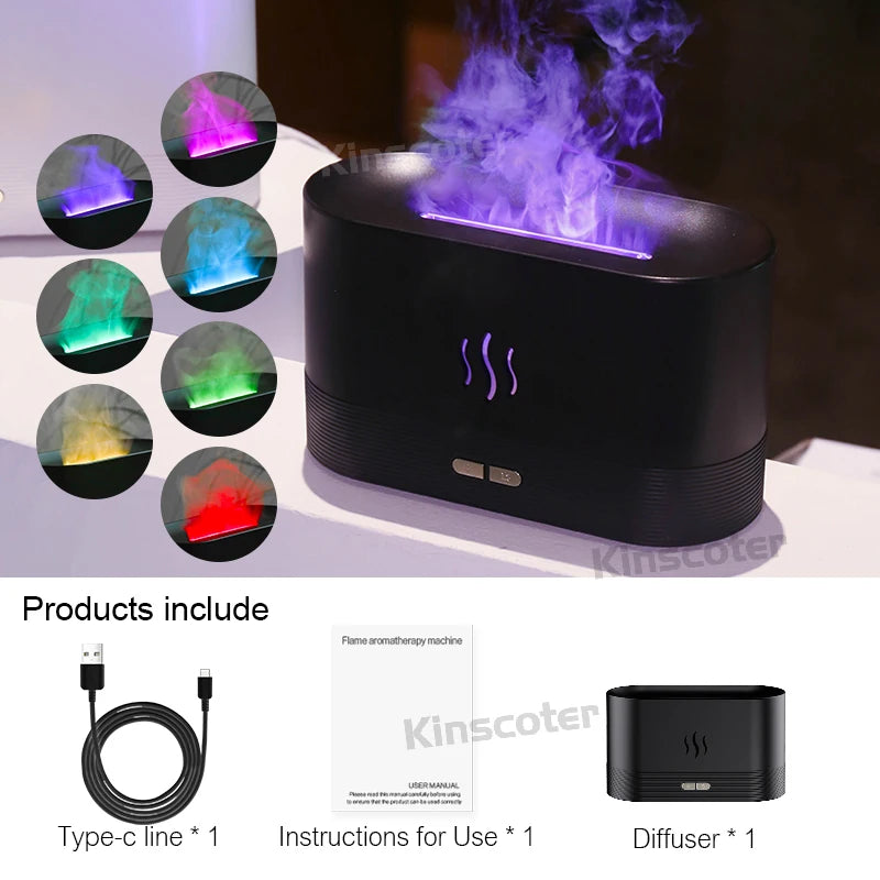 Flame Effect Aromatherapy Diffuser