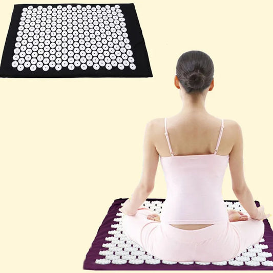 67×42cm Acupressure Yoga Mat &amp; Massage Cushion