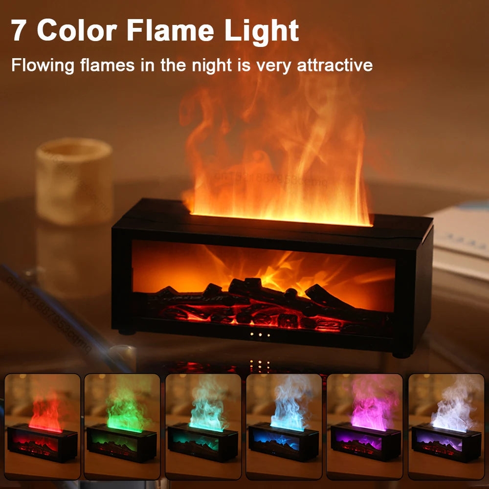 Flame Aroma Diffuser – Stress Relief & Relaxation with Aromatherapy