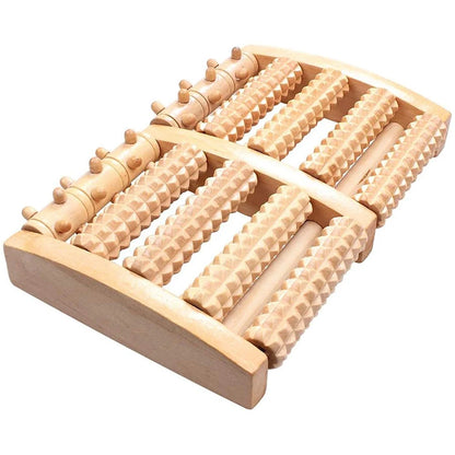 Wooden Foot Roller Massager