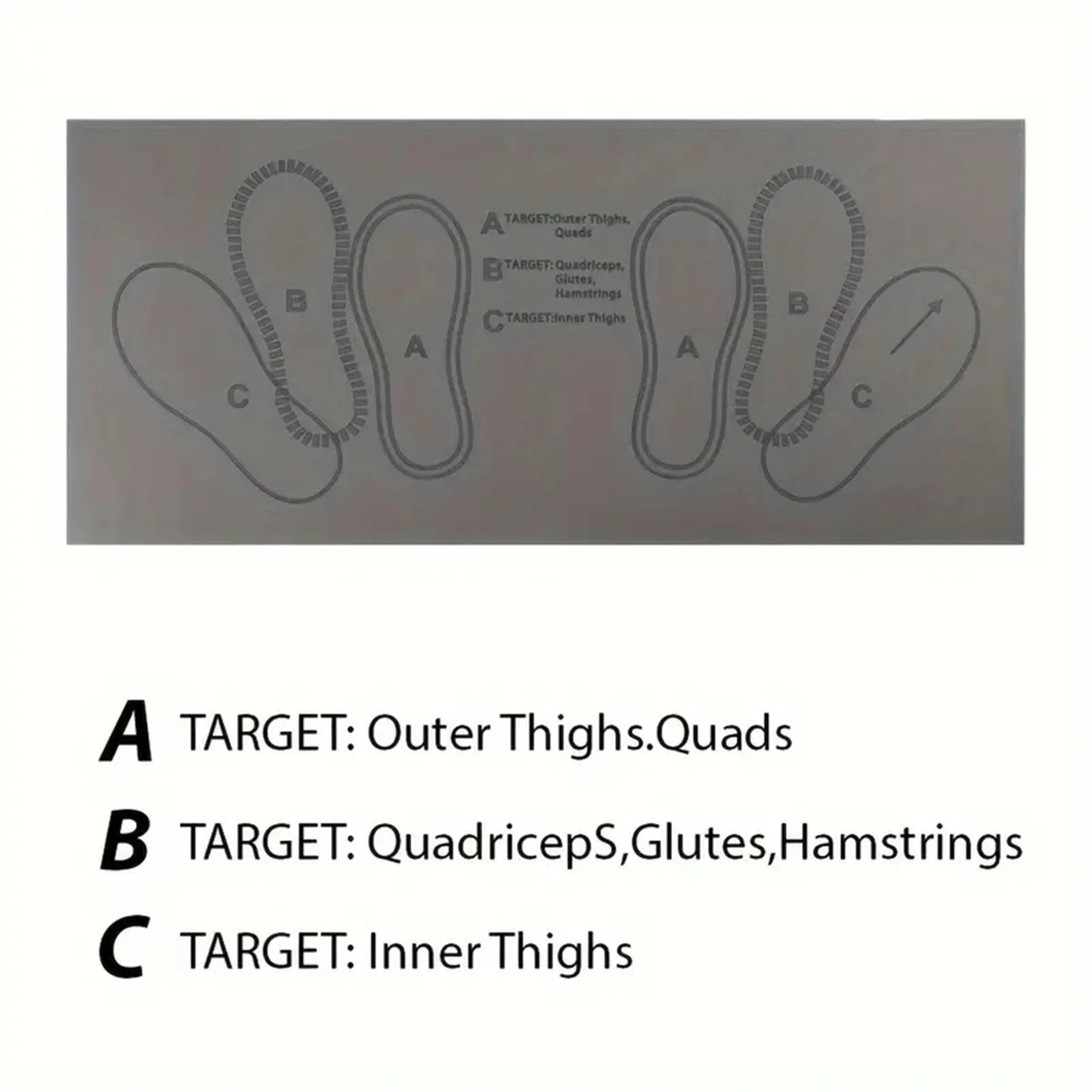 80×35cm Squat Step Position Guide Mat