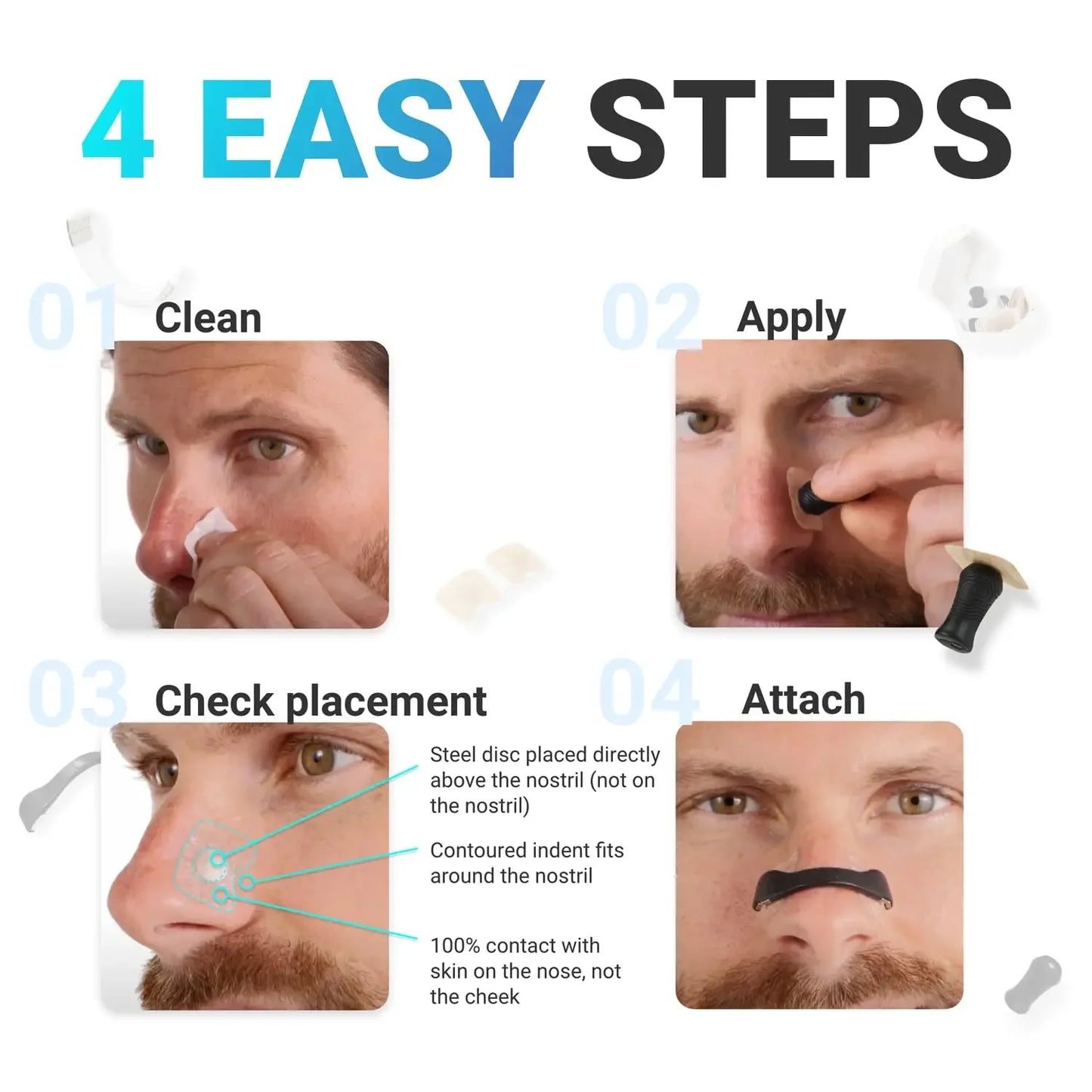 Magnetic Nasal Breathing Dilators