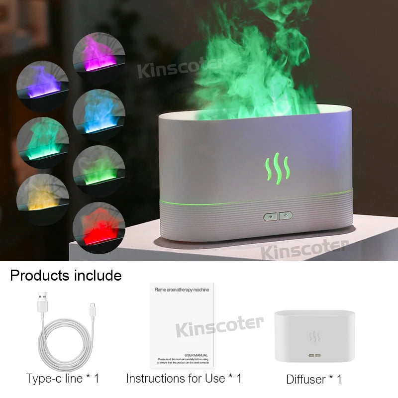 Flame Effect Aromatherapy Diffuser