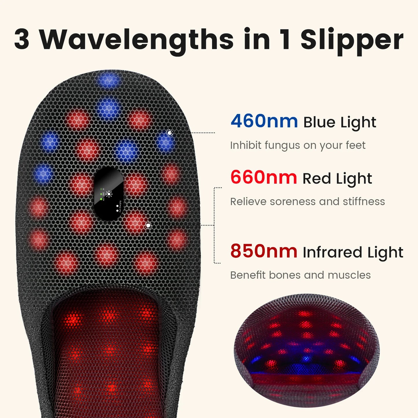 Wireless Red Light Therapy Foot Massager