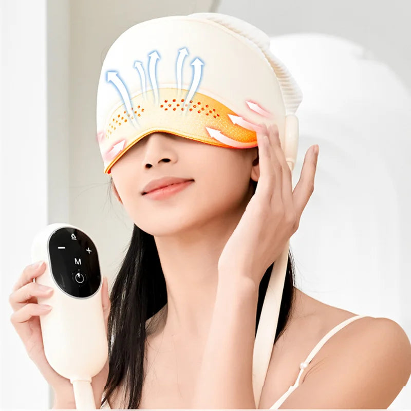 Electric Migraine Relief Cap &amp; Eye Massager