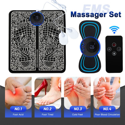 Electric EMS Foot Massager Pad