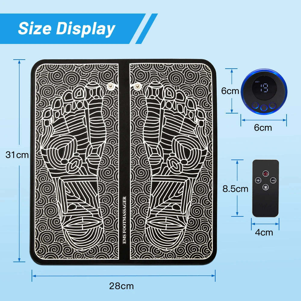 Electric EMS Foot Massager Pad