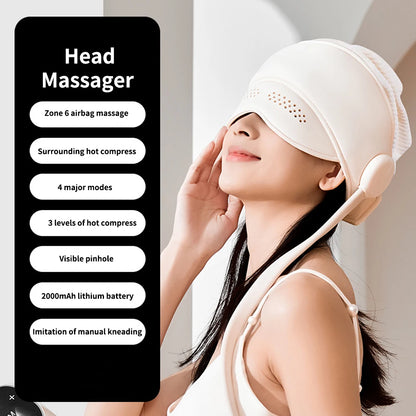 Electric Migraine Relief Cap &amp; Eye Massager