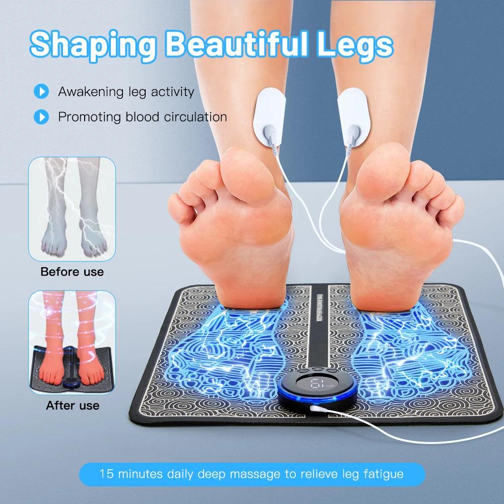 Electric EMS Foot Massager Pad