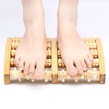 Wooden Foot Roller Massager