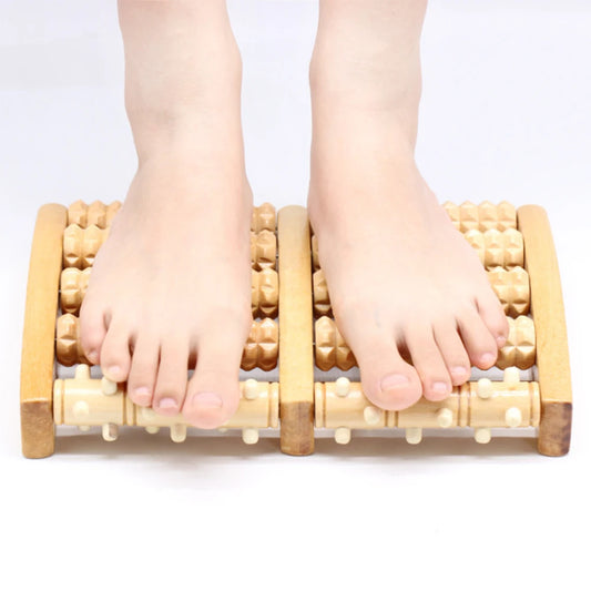 Wooden Foot Roller Massager