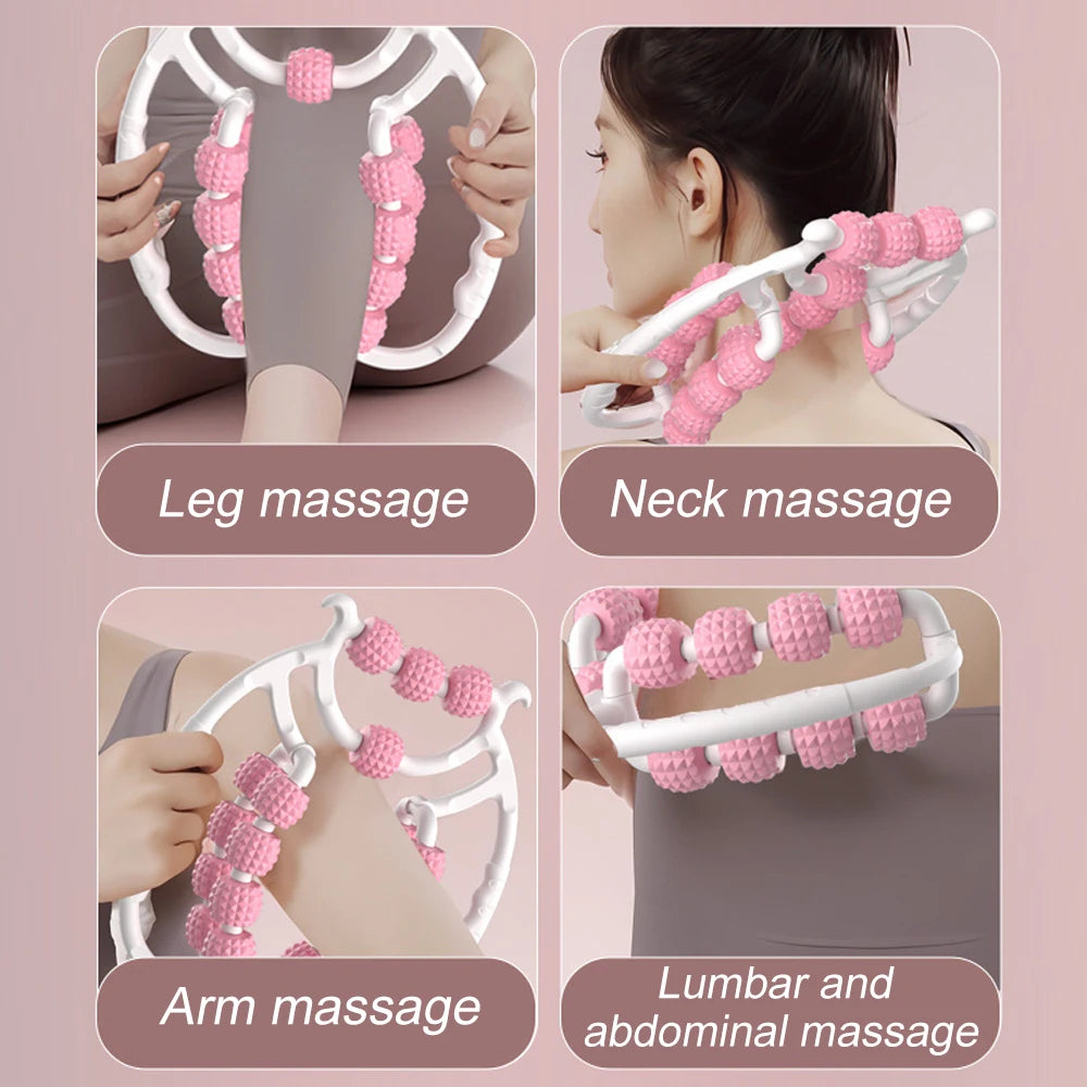 20-Wheel Annular Leg Clamp Massager