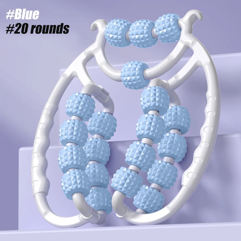 20-Wheel Annular Leg Clamp Massager