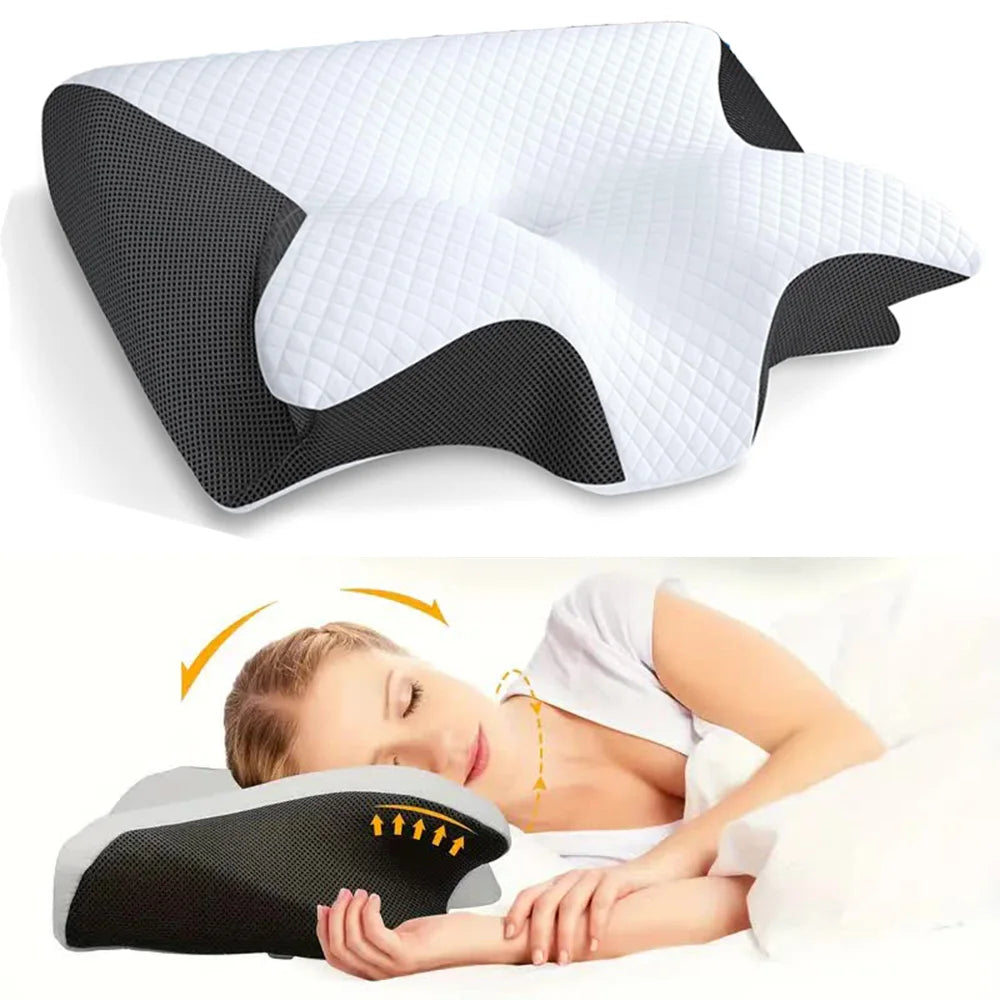 Butterfly Sleep Memory Foam Neck Pillow