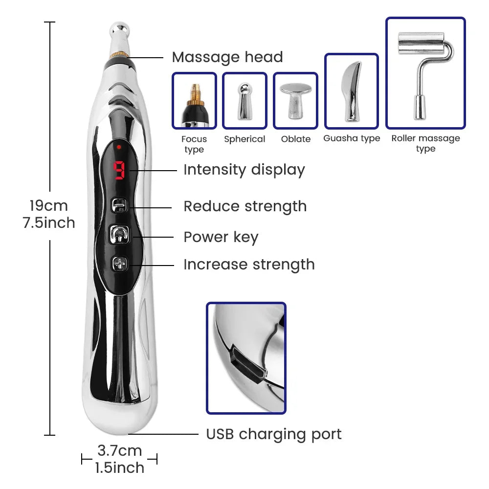 Rechargeable Acupuncture Pen – Pain Relief & Relaxation Therapy