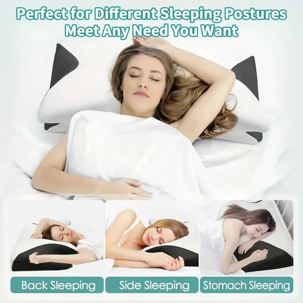 Butterfly Sleep Memory Foam Neck Pillow