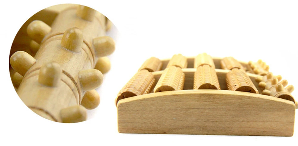 Wooden Foot Roller Massager