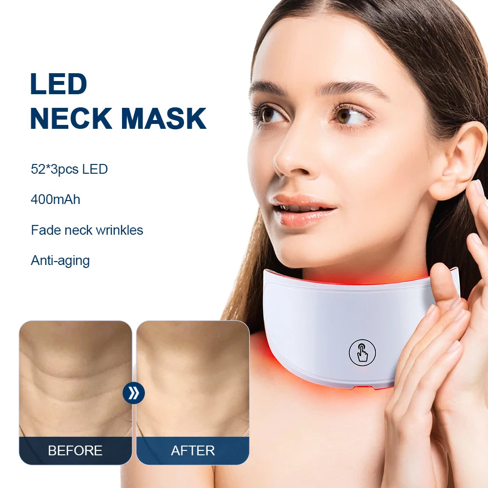 7-Color LED Facial Mask with Neck